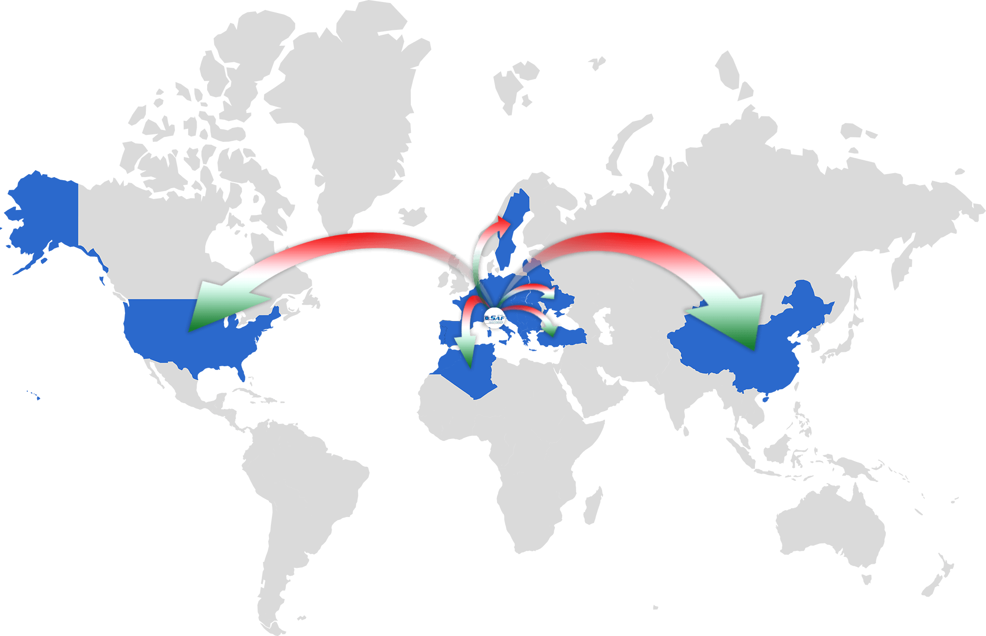 mappa saf italy brand